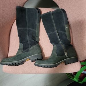 🚨 SALE Timberland Genuine Leather Boots stretch band for calves